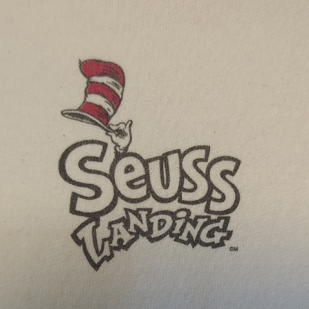 Vintage Dr Seuss Islands Of Adventure Universal Studios Sweatshirt Small Cat Hat - Picture 11 of 12